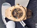 Replica Audemars Piguet Royal Oak 43mm Watches Gold Skeleton Dial